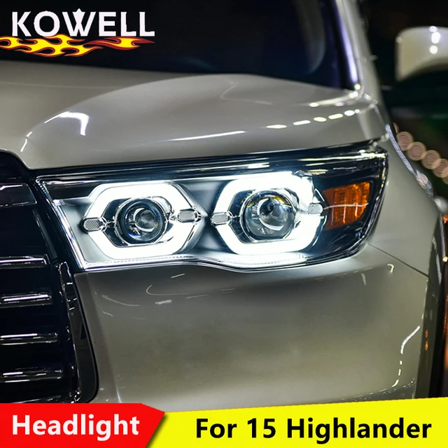 Kowell Car Styling For Toyota Highlander Headlights 2017 2016 Kowell Car Styling For Toyota Highlander Headlights 2017 2016 New Kluger Led Headlight Drl Lens