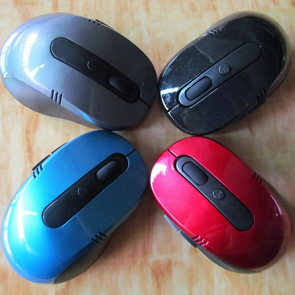 Portable Optical Wireless Mouse USB Receiver DPI 2.4G For Desktop Laptop PC Compute Peripherals Accessories 4 Colors Hot Sale