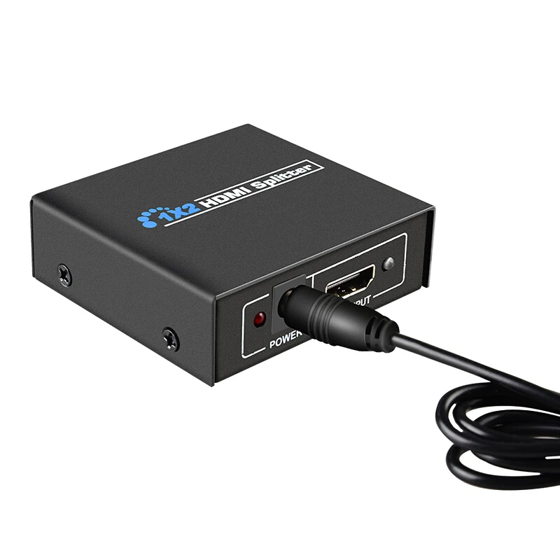 HDMI2 port shared splitter 1 computer shares 2 monitors and simultaneously displays 1920 1200P 3D for 2