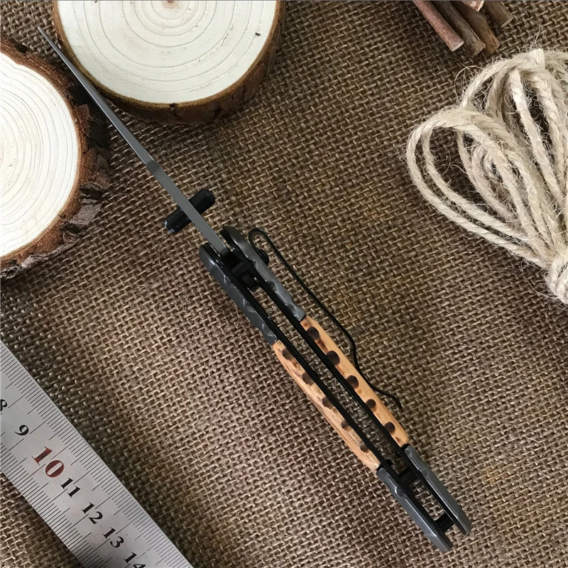 Free shipping Folding Knife 440C Titanium Coating Blade Pocket Survival Knifes Hunting Tactical Camping Knives Outdoor Tools