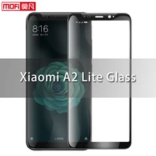 Защитное стекло для экрана xiaomi mi a2 lite, полностью проклеенное покрытие mofi xio mi a2, ультратонкое прозрачное стекло для экрана xiaomi mi a2 lite