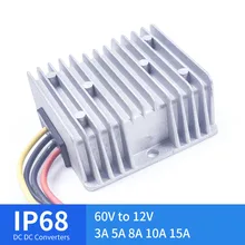 Постоянного тока от 60 до 12V 3A 5A 8A 10A 15A большой Алюминий редукционный конвертер надежное качество конвертер Мощность шаг светодиодный соответствует требованиям ce rohs