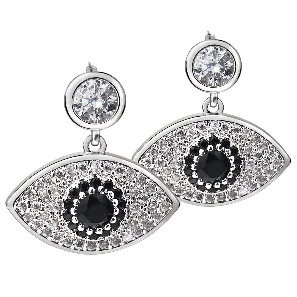 

NIBA JEWELE Cute Flower Crystal Stud Earring Paved Shiny Austrian Cubic Zirconia Trendy Jewelry for Women