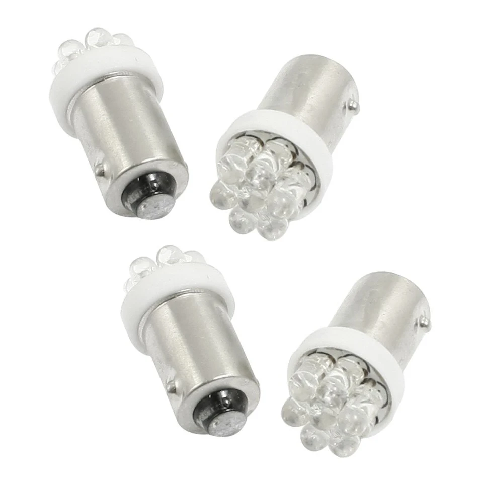 

10x) Amico 4 Pcs BA9S White 7-SMD LED Car Vehicle Light Lamp Bulb