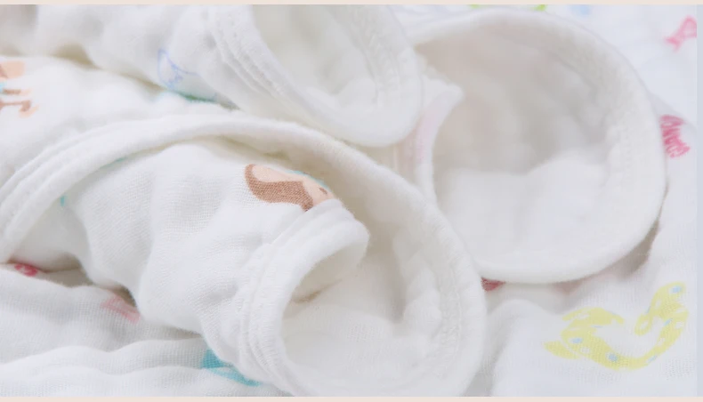 2 шт./лот детская 6 слоев хлопка пеленка Детская Детское полотенце для лица Полотенца мыть матерчатые носовые платки питание новорожденного вытирания слюней младенцев Полотенца