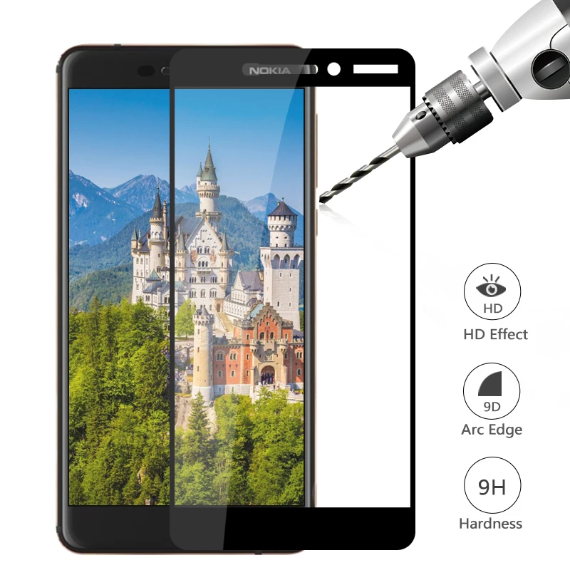 

Tempered Glass Ultrathin 9D Screen Protector For Nokia 2.1 3 3.1 5 5.1 Screen Protective Film For Nokia 6 X6 7 Plus 2018 Glass