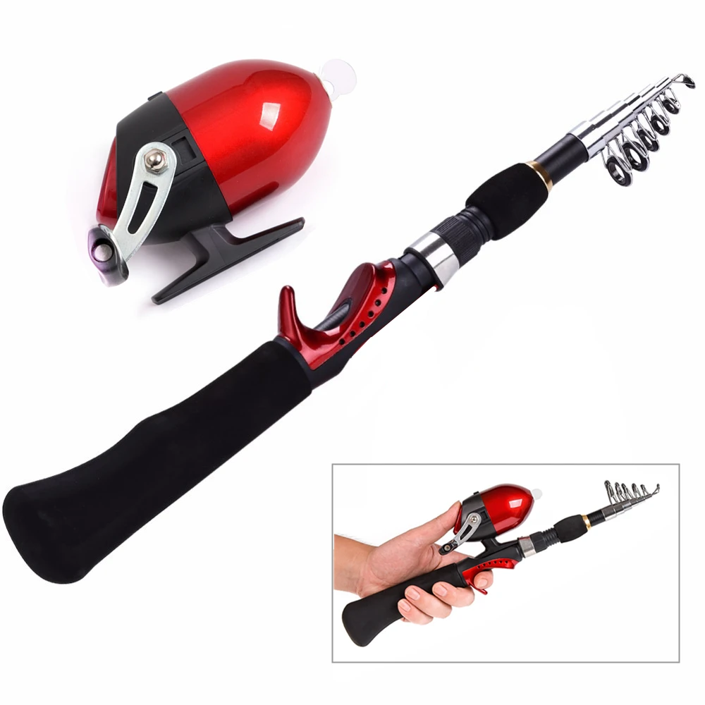 1.6 m البسيطة المحمولة قضيب كومبو تلسكوبي الكربون الجليد روك الصيد قضيب + مغلقة كروية الصيد 1.6 m البسيطة المحمولة قضيب كومبو تلسكوبي الكربون الجليد روك الصيد قضيب + مغلقة كروية الصيد