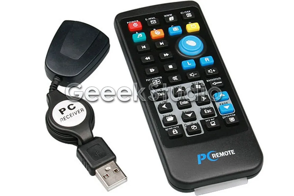 USB Wireless IR Fernbedienung mit Maus für Raspberry Pi 3/2 Modell B XBMC Medienzentrum und PC