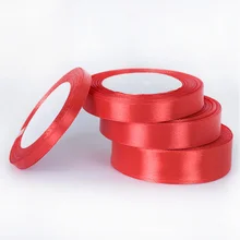 Новинка, 9 шт. размер, красная атласная лента, может быть выбрана случайным образом для свадебного подарка, упаковка для подарка на день рождения, украшения, красная лента Sd010