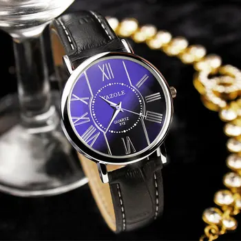 

2019 New Scale dial Leather Strap Casual Fashion Exquisite precision High-end Simple Women's Quartz watch