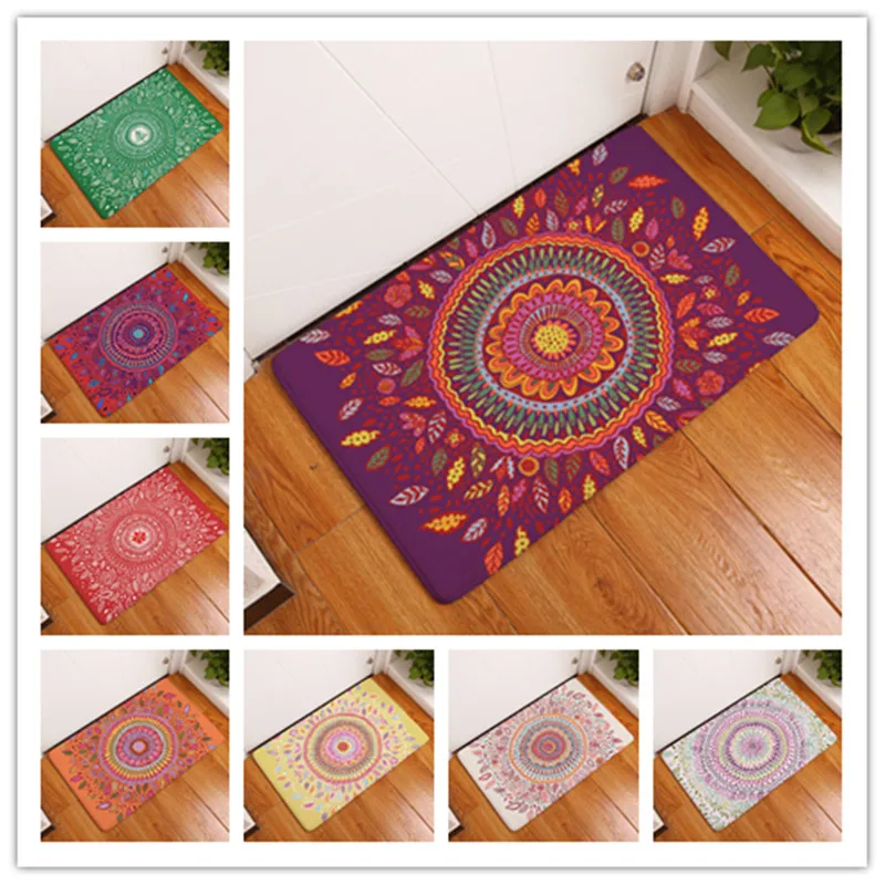 2017 New Sunflower Print Carpets Non Slip Kitchen Rugs For Home