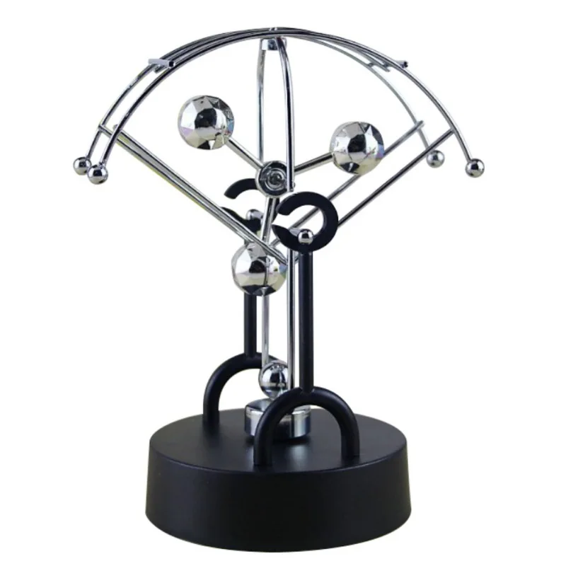 

2018 1Piece Kinetic Art ! Mobile Milky Way Gizmos Perpetual Motion Spherical Pendulum Revolving Desk Orbital Toy Home Decor