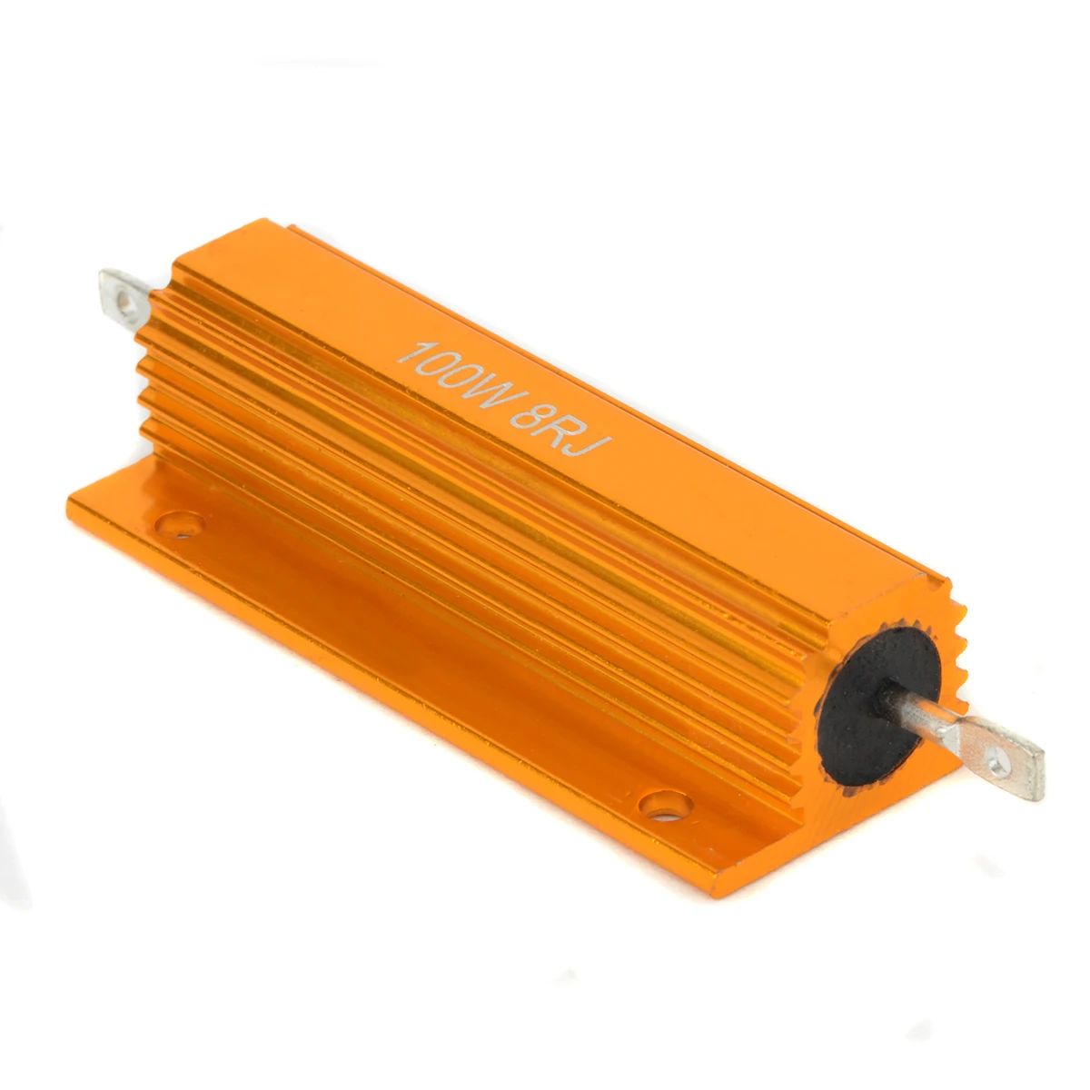 1pc 100W Power Resistor Aluminum Shell Case Wirewound Resistors 1R/2R/4R/8R/10R For Automation Equipment