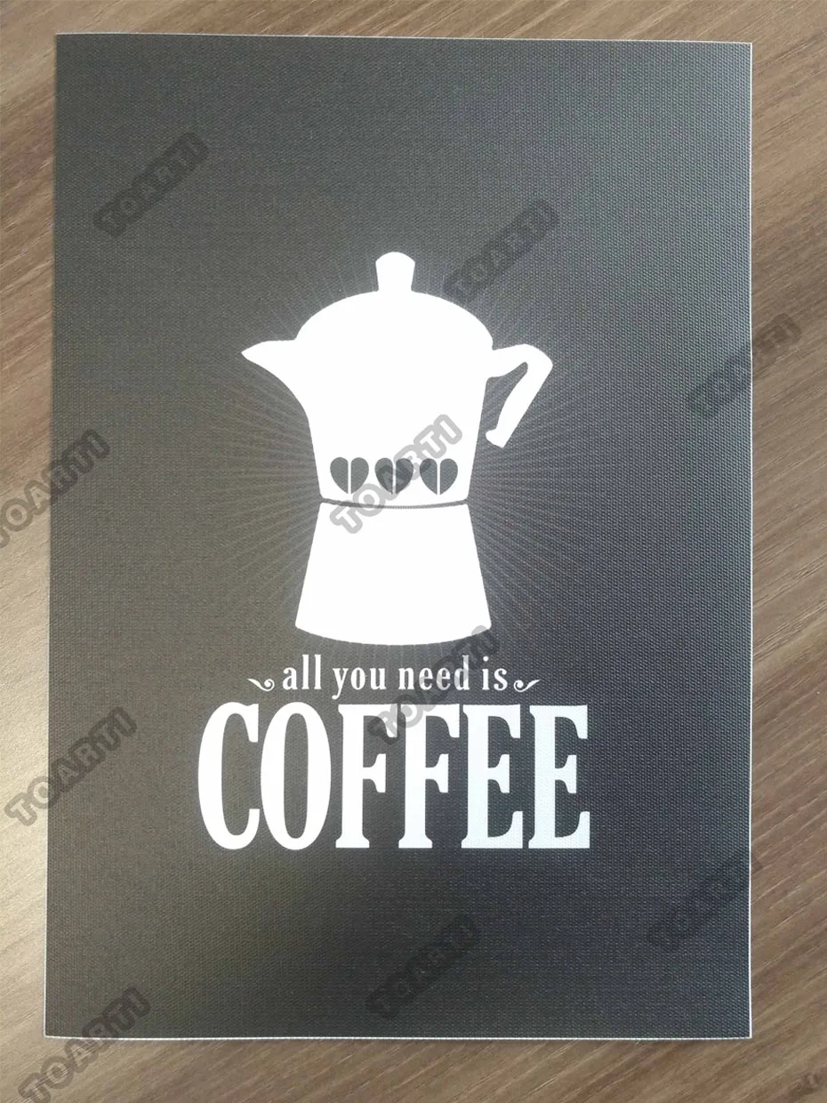 Start With Coffee Vintage Poster&Prints Retro Canvas Painting For Kitchen Coffee Shop Wall Picture For Diningliving Room Decora (1)