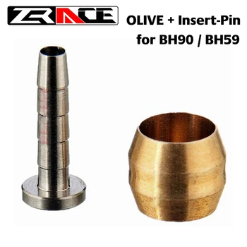 

ZRACE insert set for brake hose (OLIVE + Insert-Pin) hydraulic hose inserts hose fitting for shimano BH59 BH90 brake hose