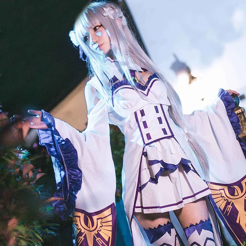 Re: Zero Hajimeru Isekai Seikatsu Emilia/Вечерние платья для косплея; Товары