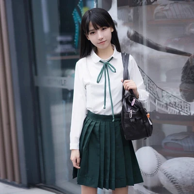 Летняя японская школьная форма моряка, школьная форма разных цветов для косплея, костюм для девочек, комплект из 3 предметов - Цвет: 11