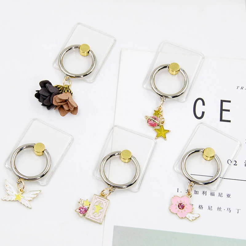 2018 New Design 1 Piece ABS Transparent Mobile Phone Finger Ring Holder Cute Cartoon Phone Holder Ring Stand for Samsung iphone 2018 New Design 1 Piece ABS Transparent Mobile Phone Finger Ring Holder Cute Cartoon Phone Holder Ring Stand for Samsung iphone