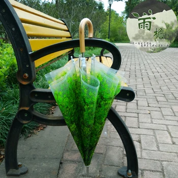 

Personality Long-handle Transparent PVC Plastic guarda chuva Princess Women Rain Tree Shade Umbrella Gift paraguas transparente