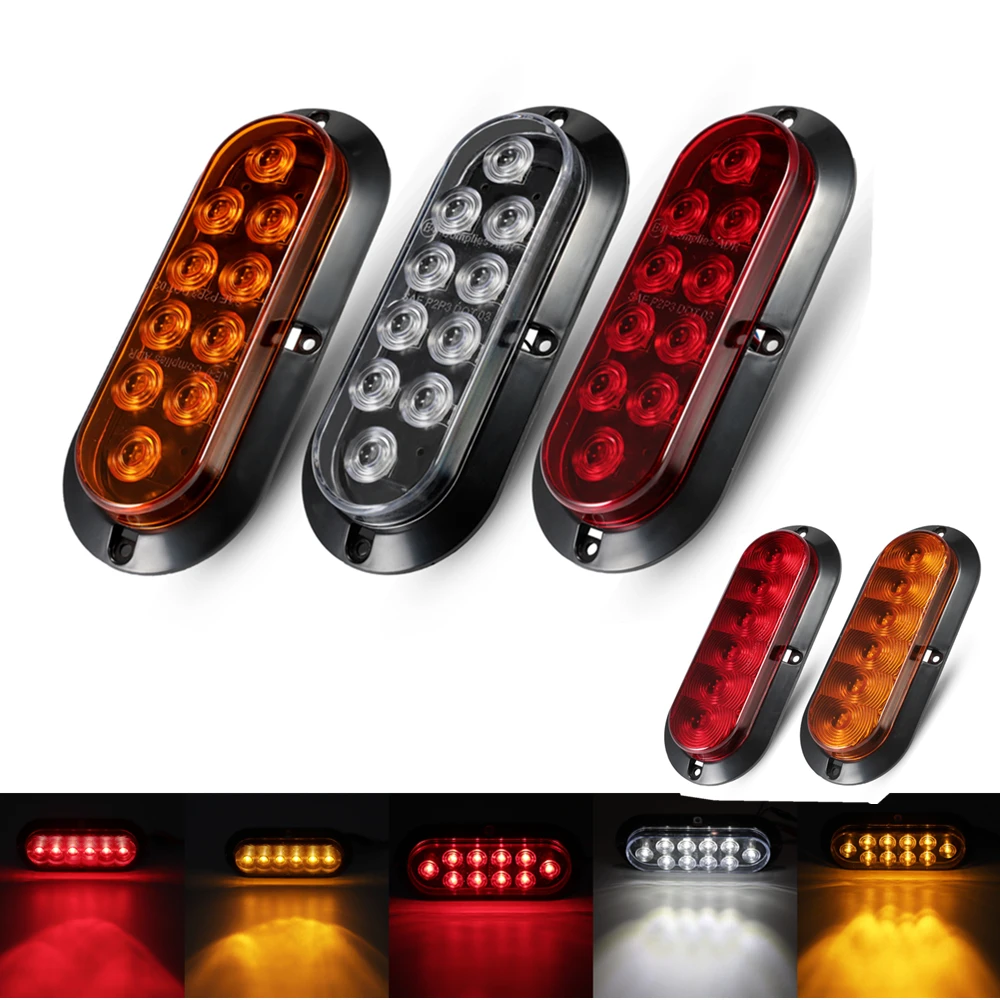 

2pcs 6 LED 10LED Car Side Marker Cars Assembly Decoration Lights LED Tail Light Rear Lamps Pair Boat Trailer Brake D45