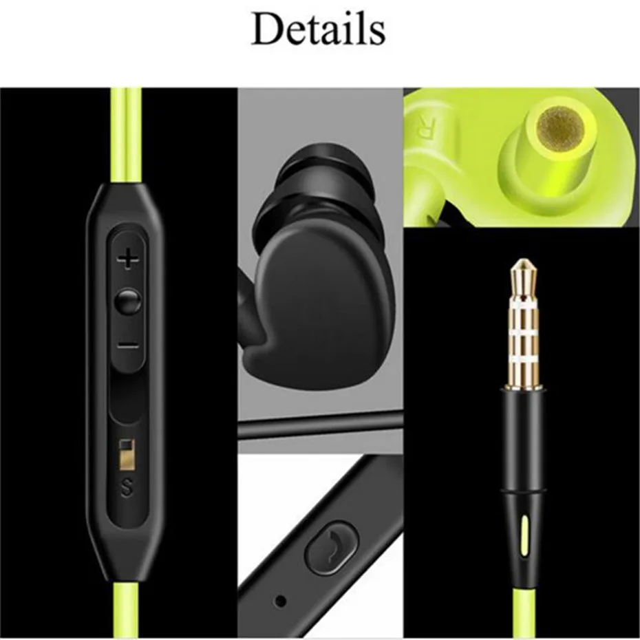 New Waterproof Sport Earphone Running Ear-hook 3.5mm Stereo Bass Noise Cancelling Headset with Mic for iPhone 6 7 Xiaomi Samsung (1)