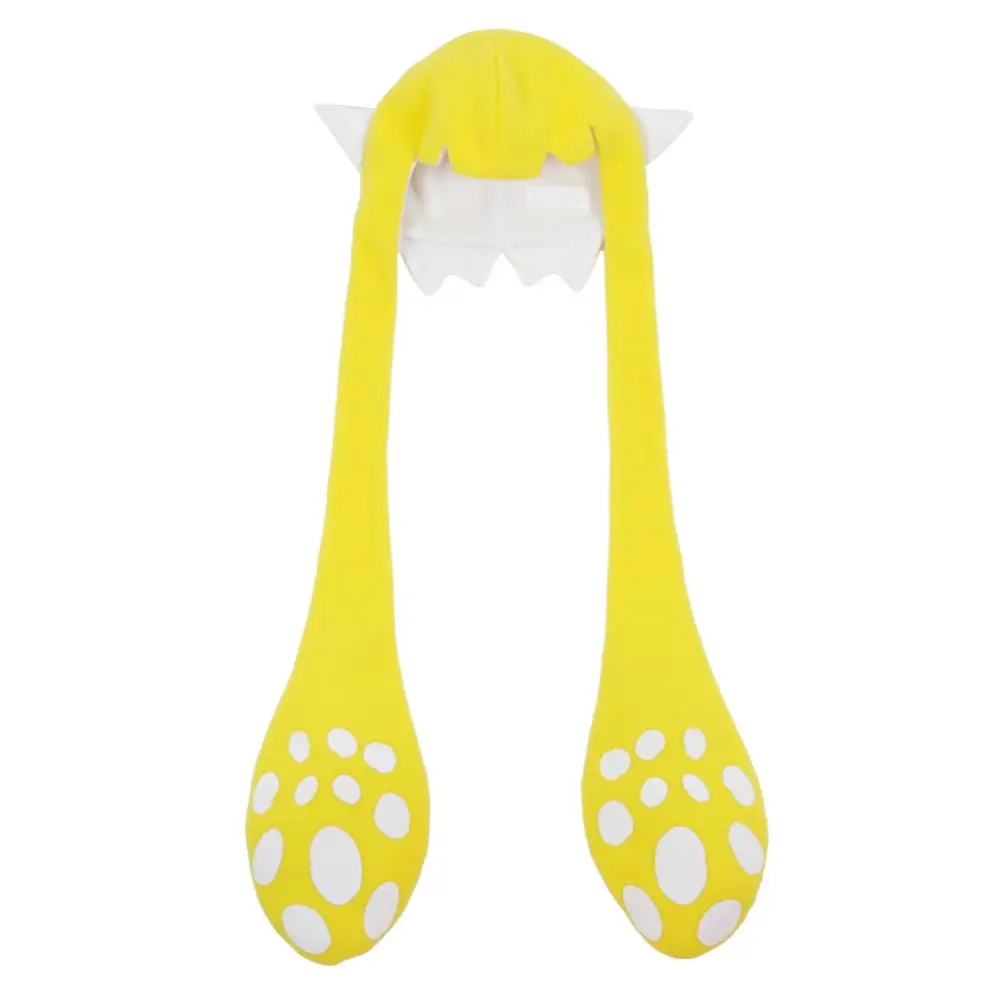 CostumeBuy игра Splatoon 2 чернильный кальмар Косплей длинная шляпа для взрослых Splatoon 2 Балаклава Забавный карнавал Хэллоуин шляпа реквизит L920 - Цвет: Цвет: желтый