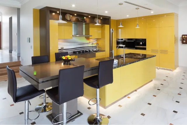 2017 new design kitchen cabinets yellow color modern high gloss 2017 new design kitchen cabinets yellow color modern high gloss