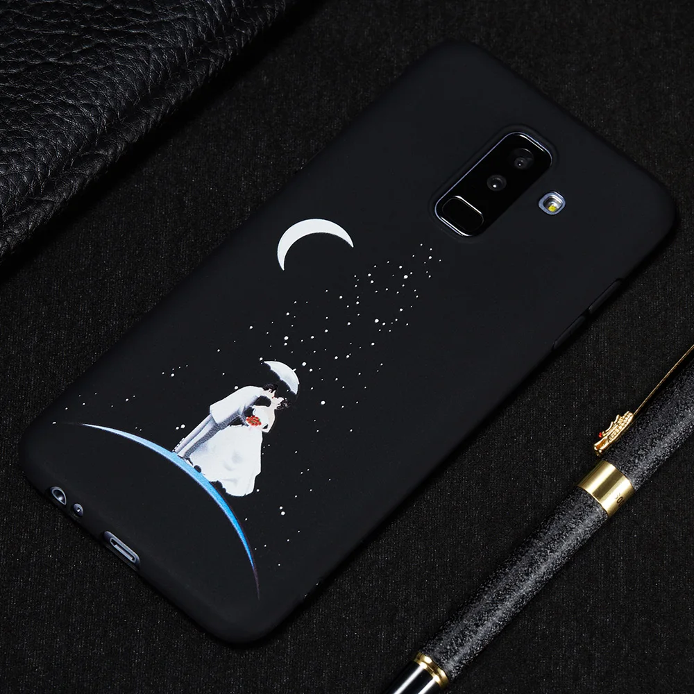 KSAM1181_12_JONSNOW Phone Case for Samsung A7 2018 A6 A8 J4 J6 J415 J610 2018 Matte Painted Patterns Soft Silicone Cover Cases