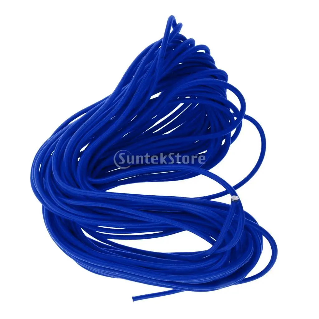 4mm Round Rubber Elastic Bungee Rope Shock Cord Tie Down Boat Trailer Anti-UV 0.5m, 1m, 2m, 300cm, 5m, 10m, 20m, 30m, 50m, 75m