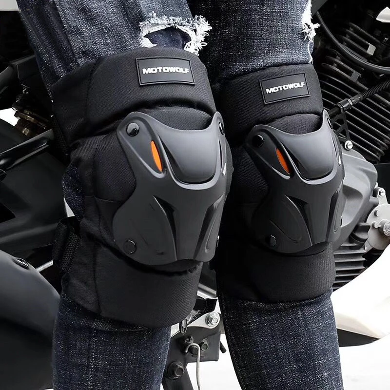2pcs Auto Racing PP Shell Knee Pads Protective Gear Off Road Motorcycle Motocross Motorbike Outdoor Sports Safety Protector Pads (18)