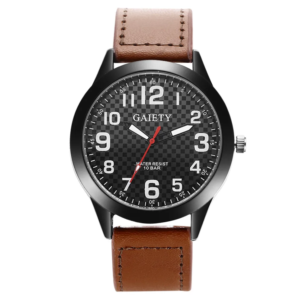 

Business Mens Watch Roman numeral Dial Fashion Classic Quartz Wristwatch Male Watches Leather Strap Clock Relogio Masculino@50