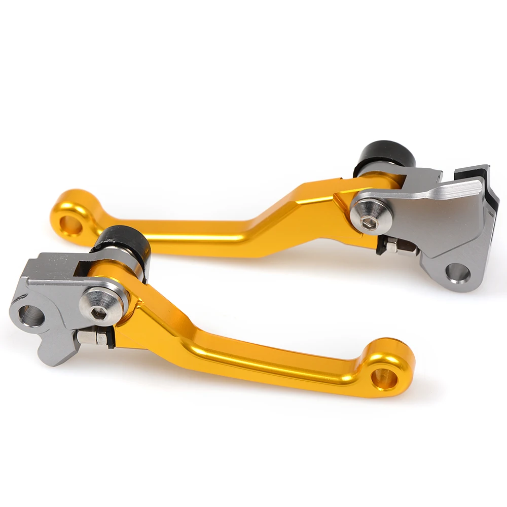 Кроссовый велосипед ямы тормозной рычаг сцепления ручка для yamaha YZ85 YZ 85 CNC Pivot тормозные рычаги сцепления - Цвет: Золотой