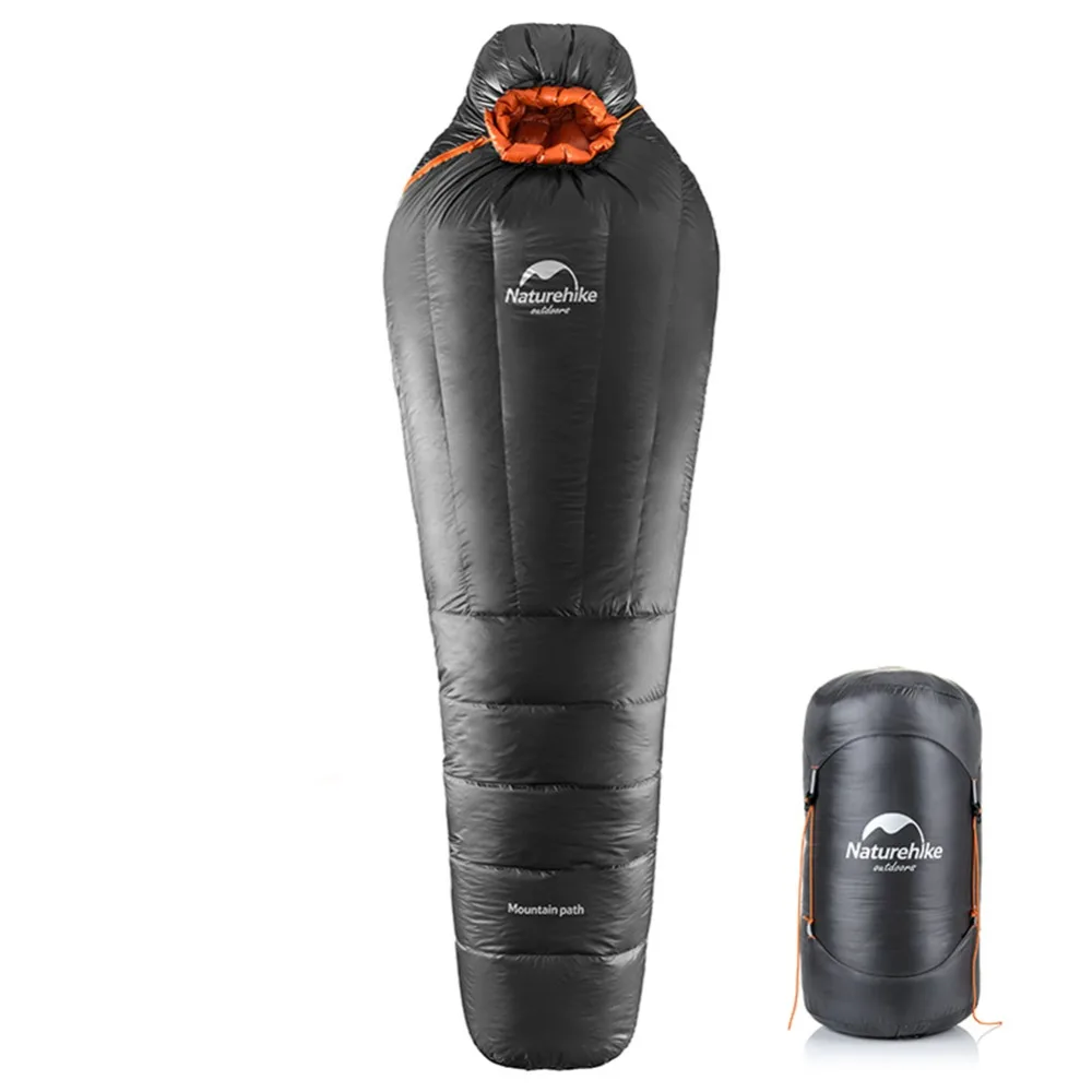 

Duck Down Mummy Sleeping Bag Ultralight Portable Camping Sleeping Bag Winter Hiking Backpacking Climbing Mounteering