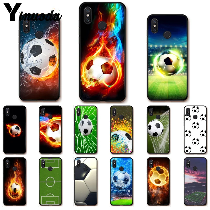 Yinuoda, футбольный мяч, водный огонь, спортивный PhoneCase для Xiao mi Redm4X 6A, красный mi Go, красный mi 5, 5 Plus, Note4, Note5, 7 mi A1, A2 Lite