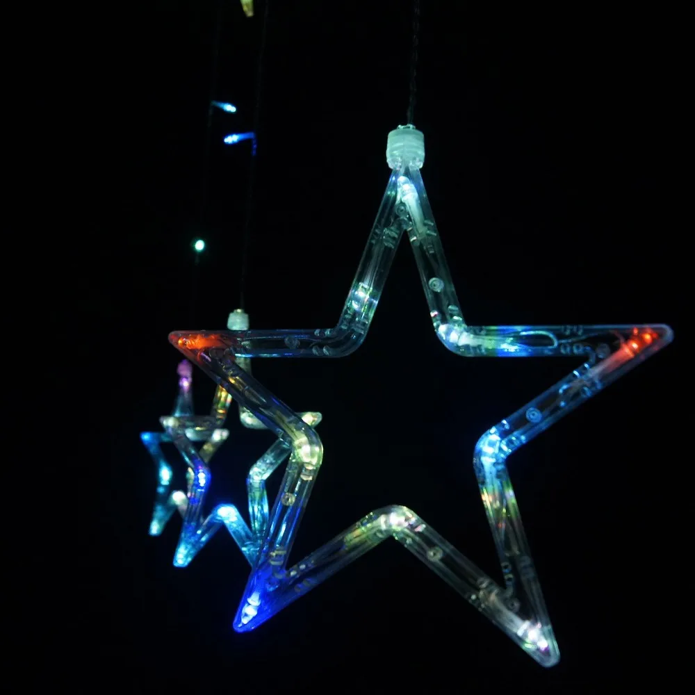 LED Curtain Star String Fairy Light05