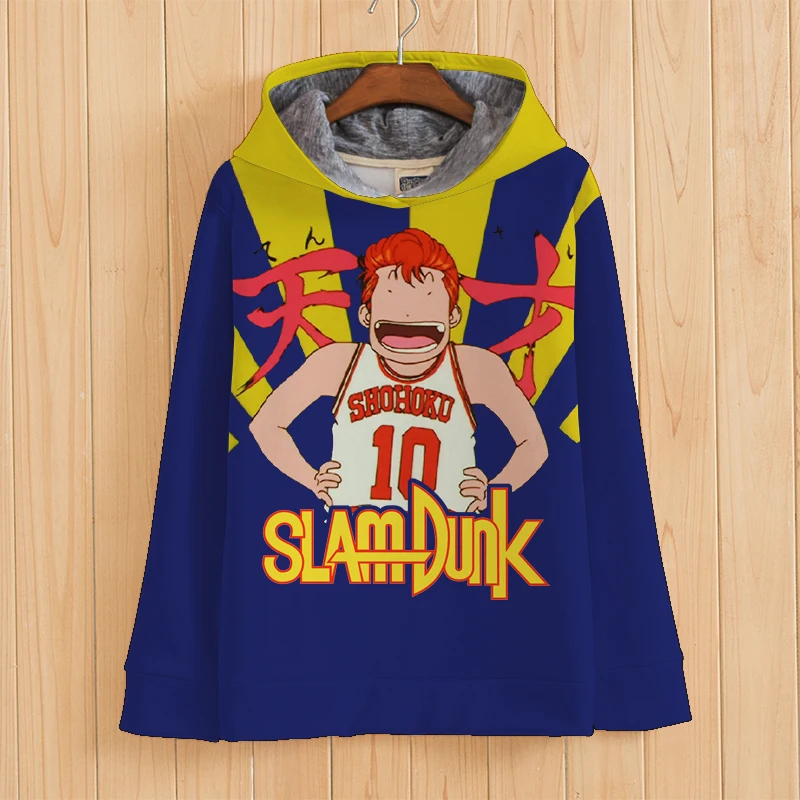 

[STOCK]Anime Slam Dunk Sakuraki Full Color Printed Fleece Pullover Top Cosplay Hoodie Jacket NEW 2018 free ship