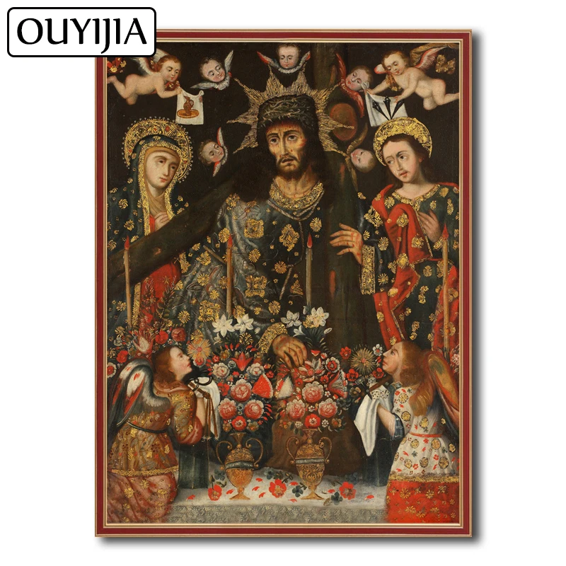Алмазная вышивка OUYIJIA 5D сделай сам религия осень Властелин Исуса алмазная