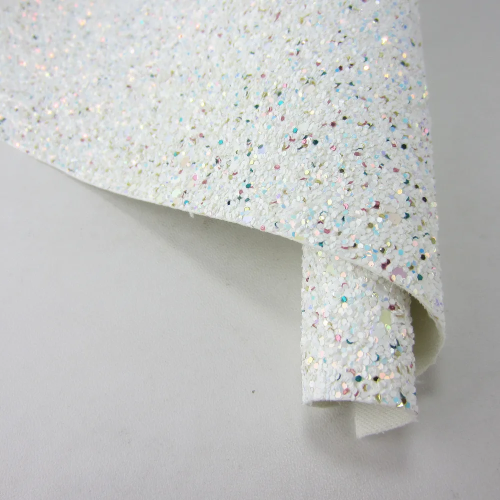 30 см x 134 см белый ворсистый блестящий материал искусственная кожа ткань для обуви Bage DIY CN305
