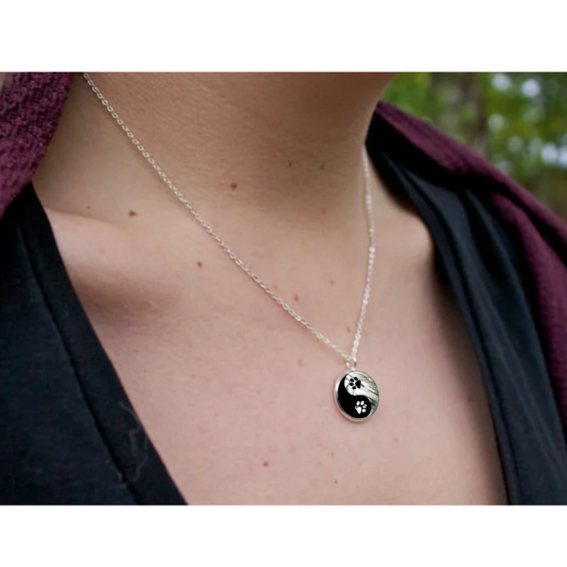 XUSHUI XJ светится в темноте Тай Чи Инь Ян ожерелье с подвеской светящаяся собака