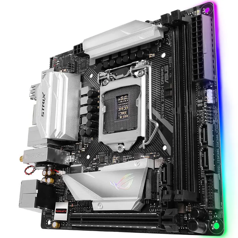 Материнская плата Asus STRIX Z370-I для настольных ПК Intel Z370 LGA 1151 DDR4 M.2 USB3.1 WiFi Mini-itxматеринская плата
