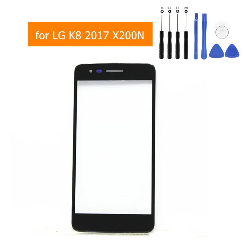 Сенсорный экран для LG K8 2017 M200N X240 US215 крышка передней стеклянной панели внешнее