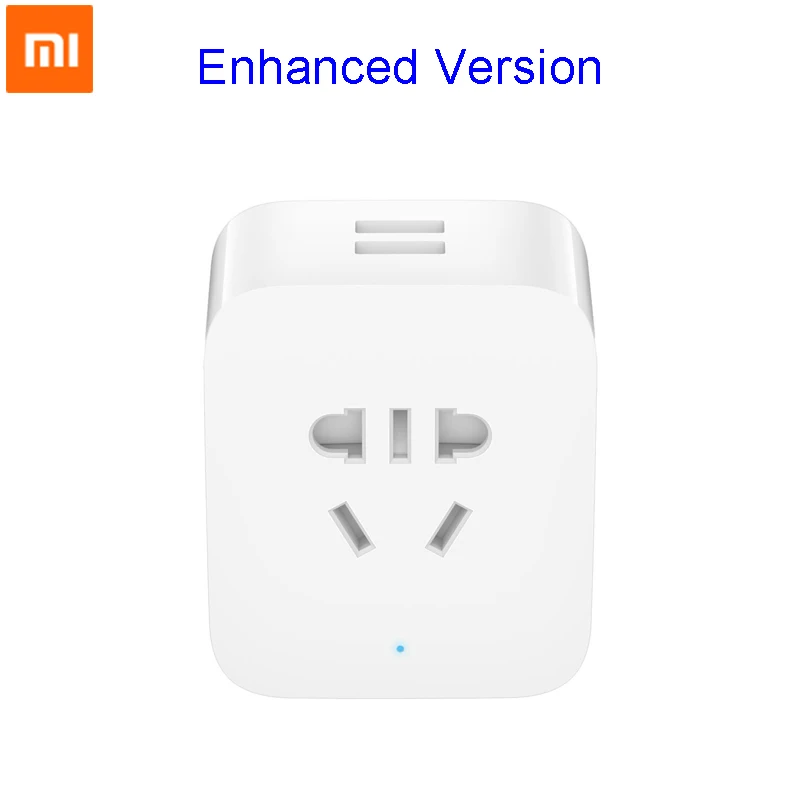 Новейшая Xiaomi умная розетка улучшенная версия двойной USB поддержка BC1.2 протокол дистанционного управления Переключатель синхронизации электричества