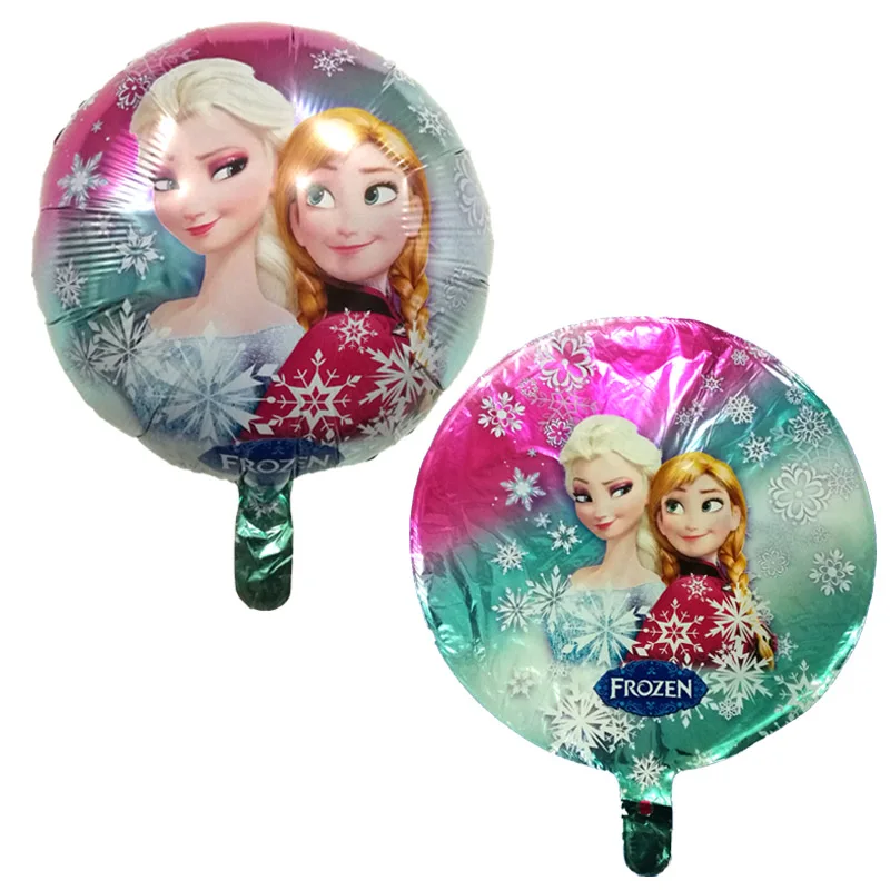 

1pc Princess Queen Anna Elsa Foil Inflatable Balloon Wedding Birthday Party Decoration Kids Classic Toys Baby Shower Favors 45cm