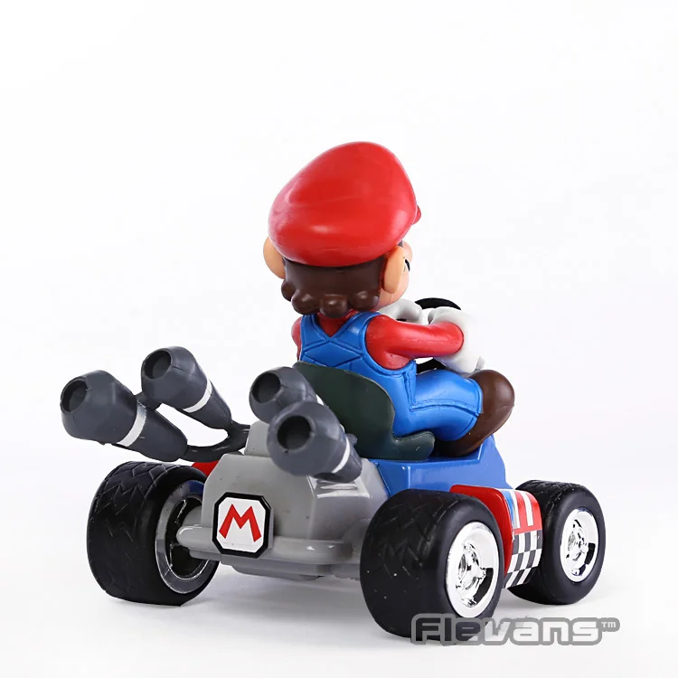 Super Mario Bros Kart Car Mario Luigi Kart Гоночная машина ПВХ игрушки " 10 см набор из 2 SMFG017