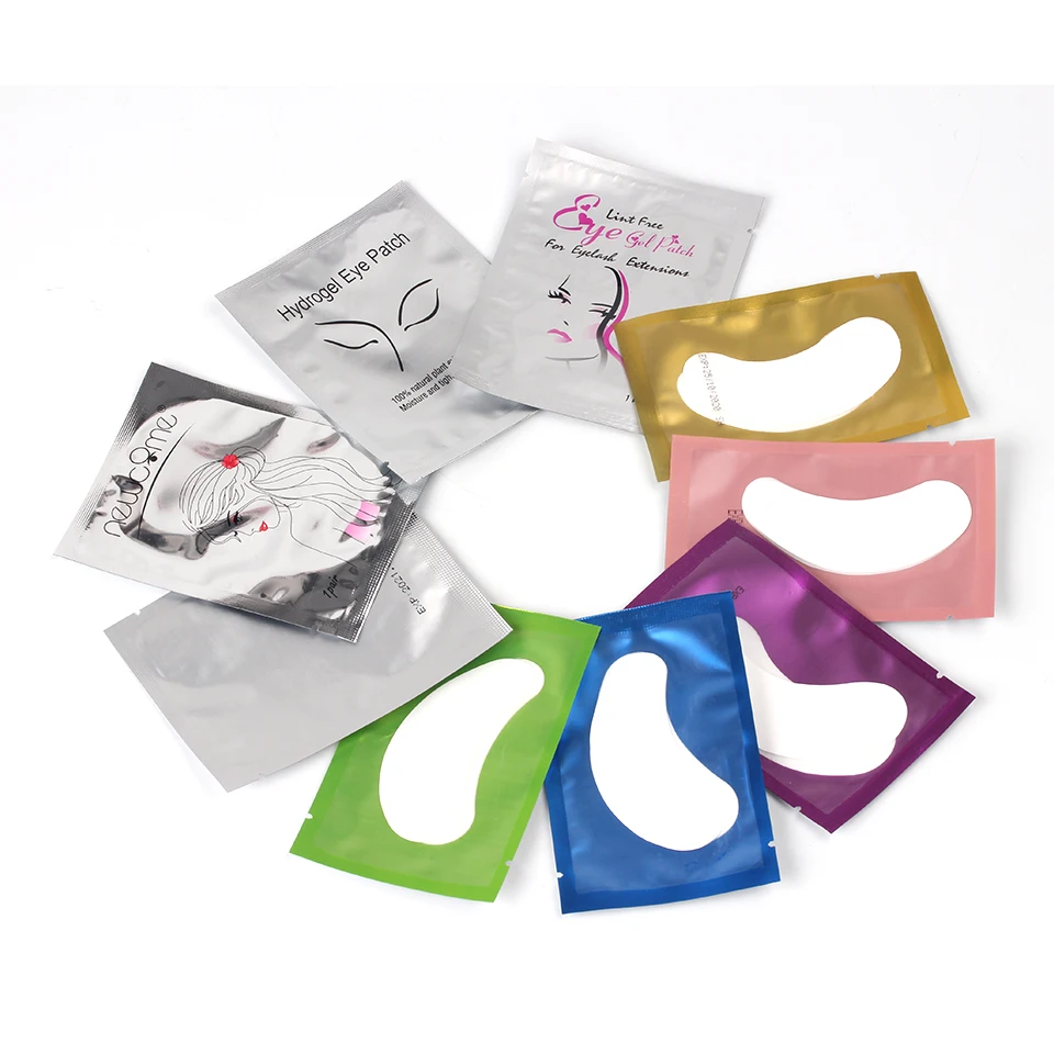 

50/100 Pairs/Lot Lint Free Eye Gel Patches for Eyelash Extension,Under Eye Paper Pads,Grafting Individual False Lashes Sticker