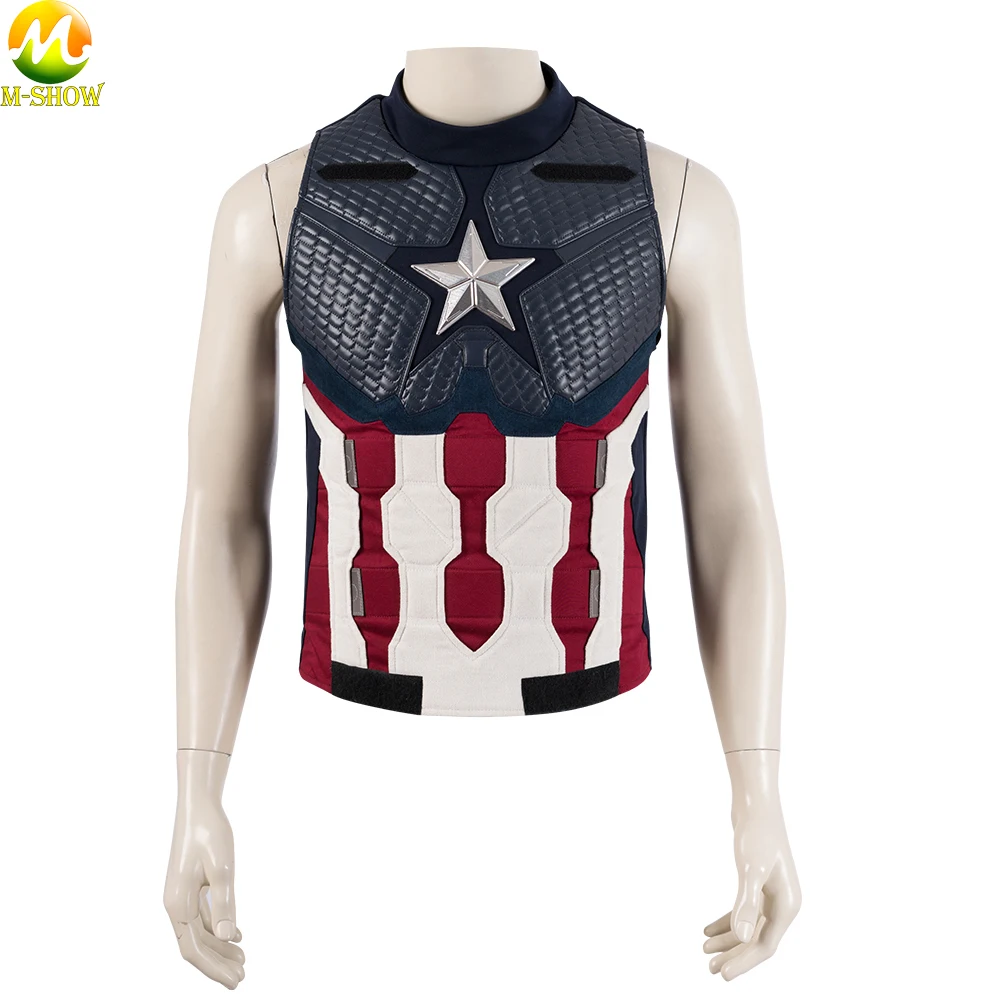 Avengers Endgame Captain America Cosplay Superhero Avengers 4 Cosplay Vest Pauldrons Christmas Carnival Halloween Party