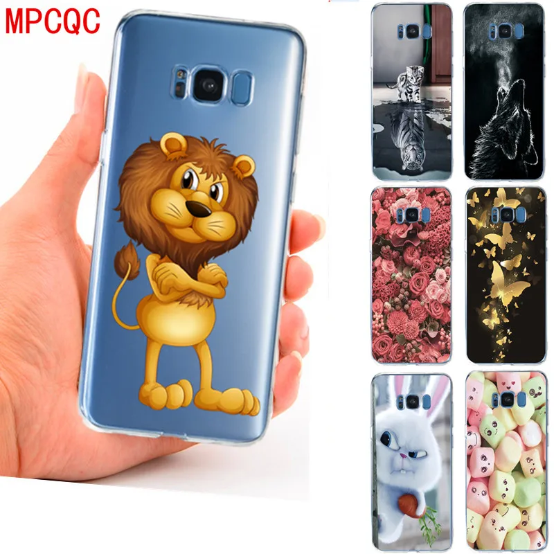 MPCQC модные Лев рисунком ТПУ силиконовый чехол для телефона samsung Galaxy note 8 9 S9 плюс S8 A8
