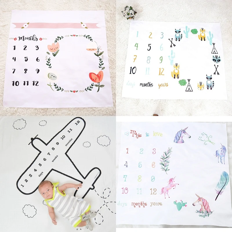 

Cute Multi-Function Baby Play Mats Infant Portray Blanket Bath Towel Nordic Style Bed Room Decoration Photo Props Background