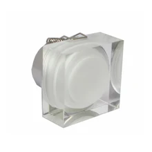 10 шт./партия, 1 Вт Светодиодный светильник с акриловым точечным светильником, встраиваемый квадратный светильник, теплый белый/красный/зеленый/синий/желтый 85-265 в