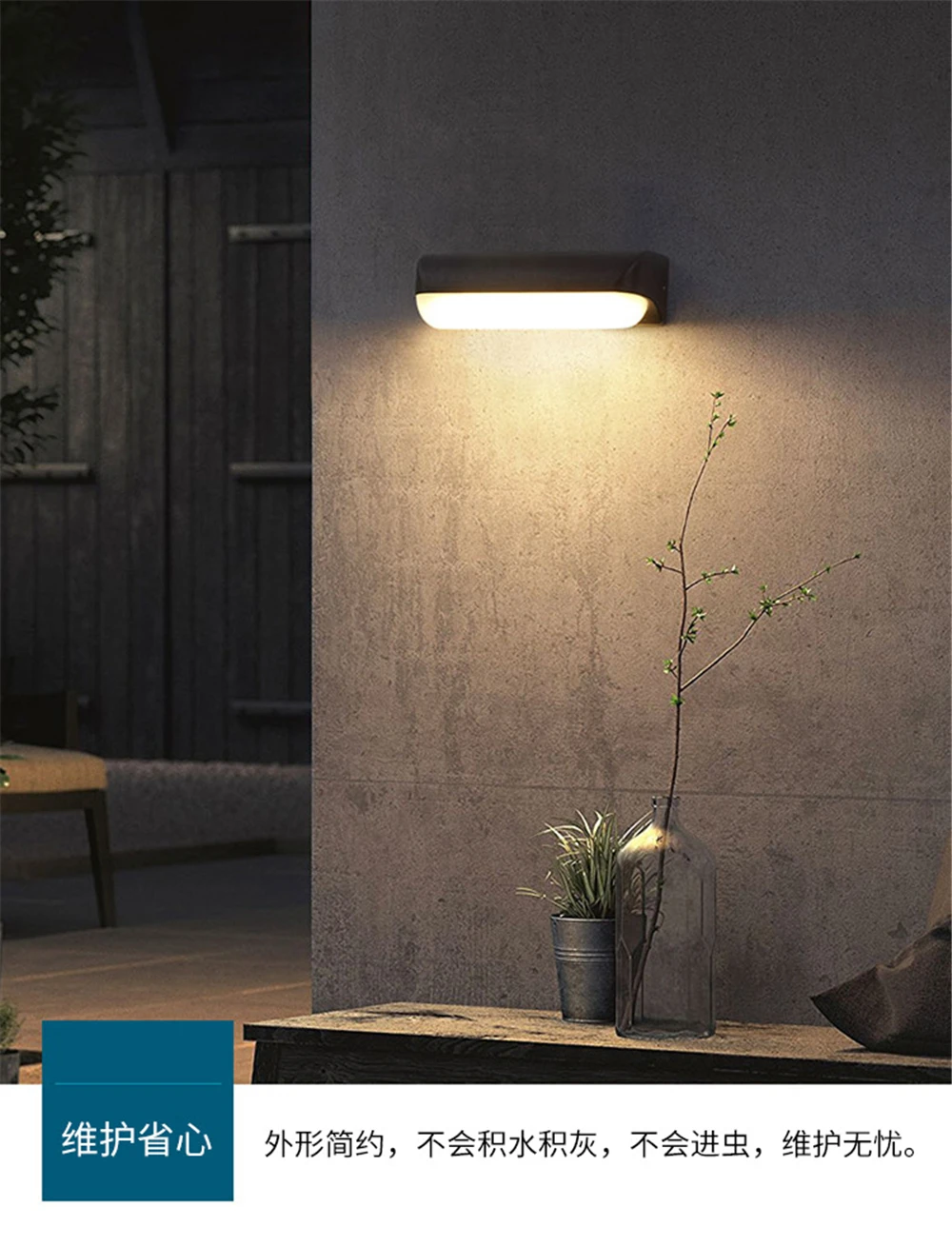 Exterior da Lâmpada a Luz Impermeável w da Parede Conduziu 160mm 260mm 12 w 7 Smd 3 A luz impermeável 12 w 7 w